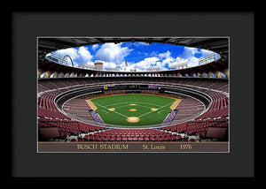 Busch Stadium 1976 - Framed Print