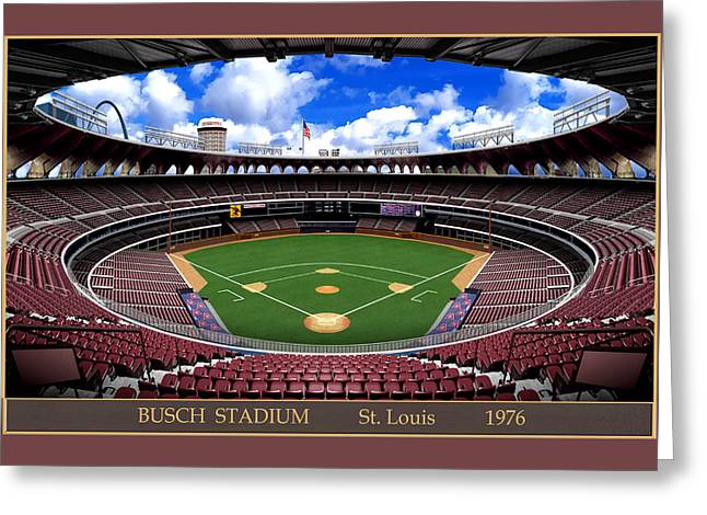 Busch Stadium 1976 - Greeting Card