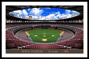 Busch Stadium 1976 - Framed Print