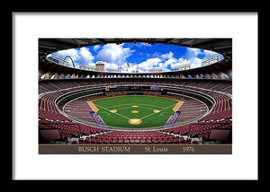 Busch Stadium 1976 - Framed Print