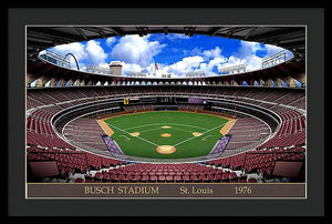 Busch Stadium 1976 - Framed Print