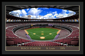 Busch Stadium 1976 - Framed Print