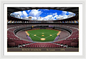 Busch Stadium 1976 - Framed Print