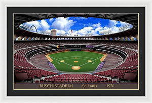 Busch Stadium 1976 - Framed Print