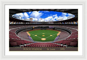 Busch Stadium 1976 - Framed Print