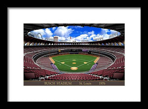 Busch Stadium 1976 - Framed Print