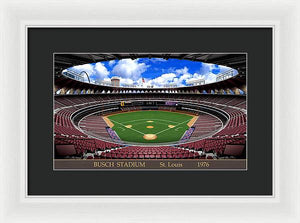 Busch Stadium 1976 - Framed Print