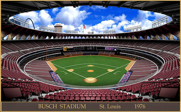 Busch Stadium 1976 - Art Print
