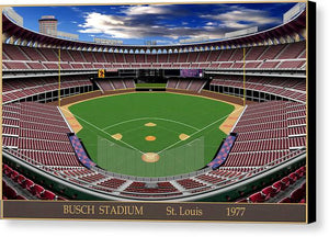 Busch Stadium 1977 - Canvas Print