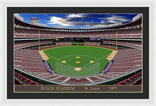 Load image into Gallery viewer, Busch Stadium 1977 - Framed Print
