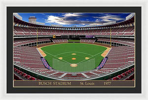 Busch Stadium 1977 - Framed Print