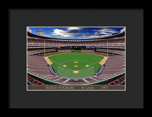 Busch Stadium 1977 - Framed Print