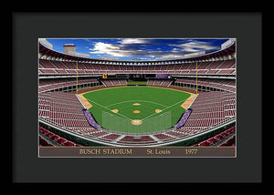 Busch Stadium 1977 - Framed Print