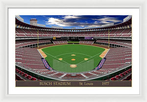 Busch Stadium 1977 - Framed Print