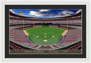 Busch Stadium 1977 - Framed Print