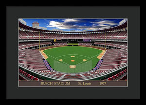 Busch Stadium 1977 - Framed Print