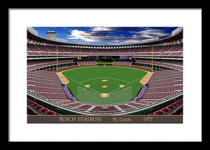 Busch Stadium 1977 - Framed Print