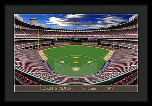 Busch Stadium 1977 - Framed Print