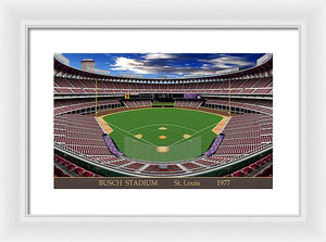 Busch Stadium 1977 - Framed Print