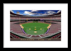 Busch Stadium 1977 - Framed Print