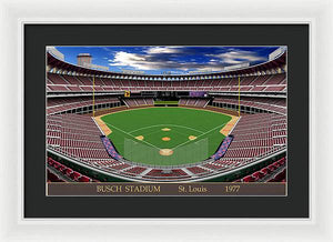 Busch Stadium 1977 - Framed Print