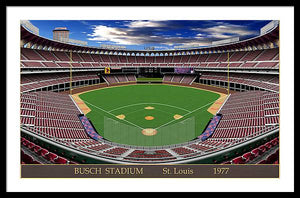 Busch Stadium 1977 - Framed Print