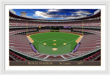 Load image into Gallery viewer, Busch Stadium 1977 - Framed Print
