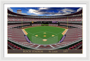 Busch Stadium 1977 - Framed Print