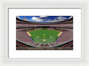 Busch Stadium 1977 - Framed Print