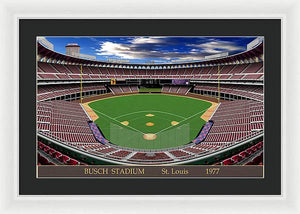 Busch Stadium 1977 - Framed Print