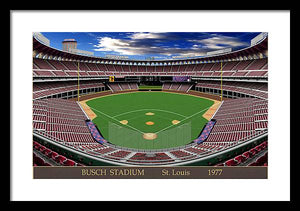 Busch Stadium 1977 - Framed Print