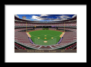 Busch Stadium 1977 - Framed Print