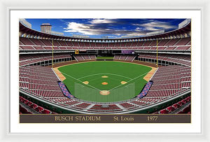 Busch Stadium 1977 - Framed Print