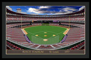 Busch Stadium 1977 - Framed Print