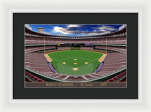 Busch Stadium 1977 - Framed Print