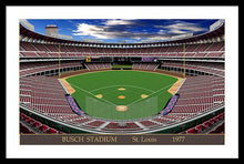 Load image into Gallery viewer, Busch Stadium 1977 - Framed Print
