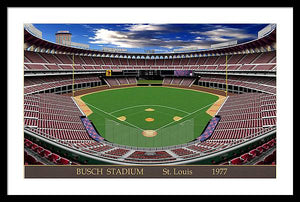 Busch Stadium 1977 - Framed Print