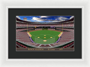 Busch Stadium 1977 - Framed Print