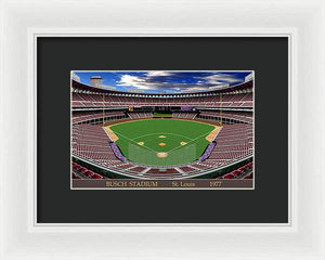 Busch Stadium 1977 - Framed Print