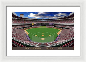 Busch Stadium 1977 - Framed Print