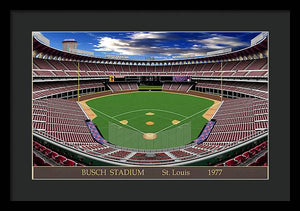 Busch Stadium 1977 - Framed Print