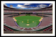 Load image into Gallery viewer, Busch Stadium 1977 - Framed Print
