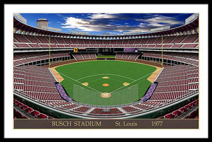 Busch Stadium 1977 - Framed Print