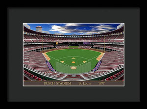 Busch Stadium 1977 - Framed Print