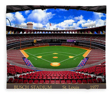 Load image into Gallery viewer, Busch Stadium 1977 - Blanket
