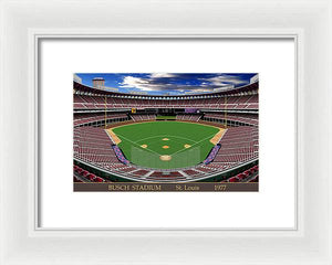 Busch Stadium 1977 - Framed Print