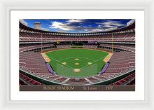 Load image into Gallery viewer, Busch Stadium 1977 - Framed Print
