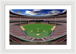 Busch Stadium 1977 - Framed Print