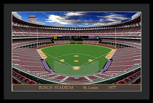 Busch Stadium 1977 - Framed Print