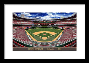 Busch Stadium 2004 - Framed Print